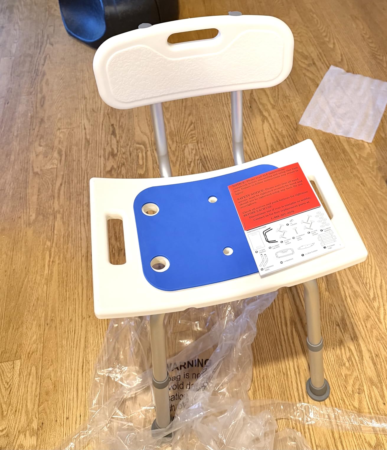 Dr Kay's Shower Chair for Inside Shower Bench for Bathtub 350lb Support customer photo 1