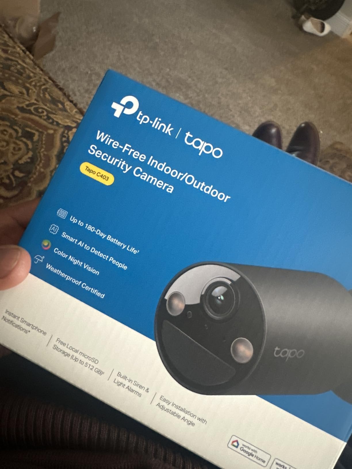 Tapo C402 1080p Outdoor Wireless Security Camera, Up to 180days Battery customer photo 1