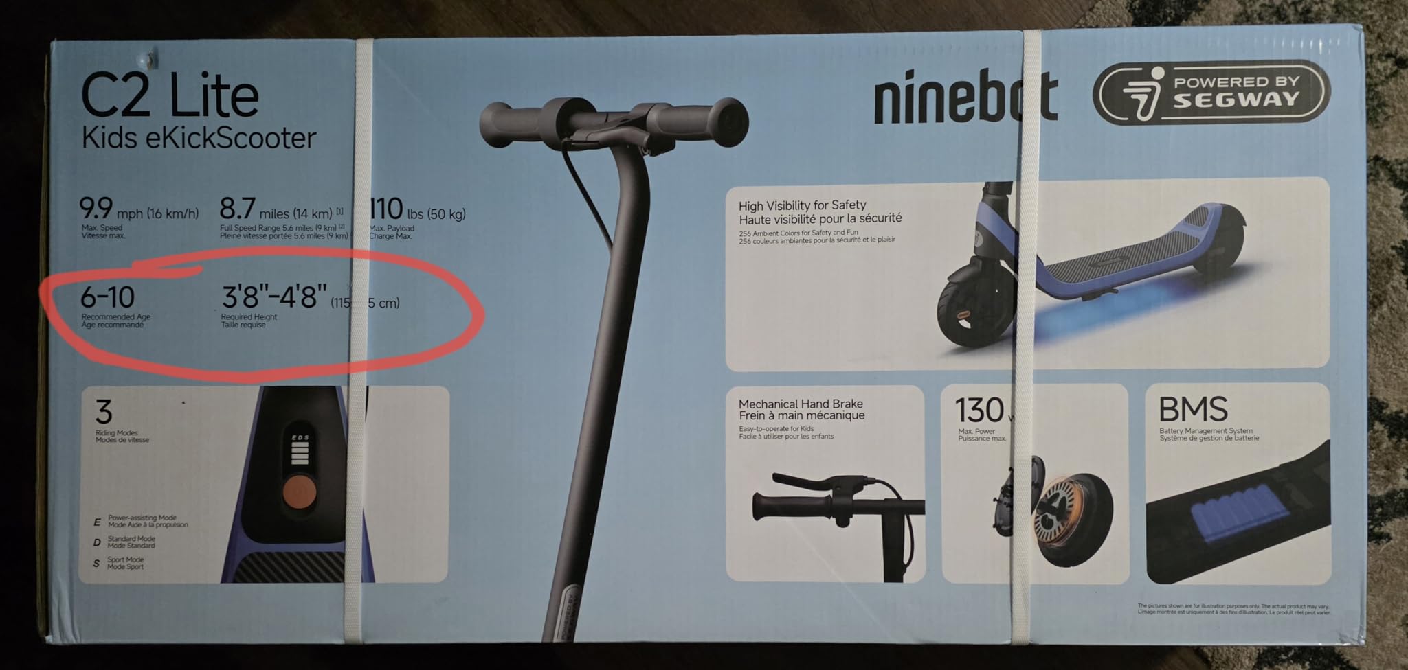 Segway Ninebot C2 Lite Electric Scooter for Kids, Ages 6–10 customer photo 1