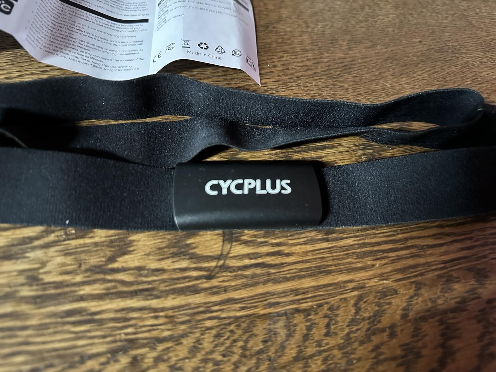 CYCPLUS Heart Rate Monitor Chest Strap H2Pro, Bluetooth ANT+ 500h Battery customer photo 2