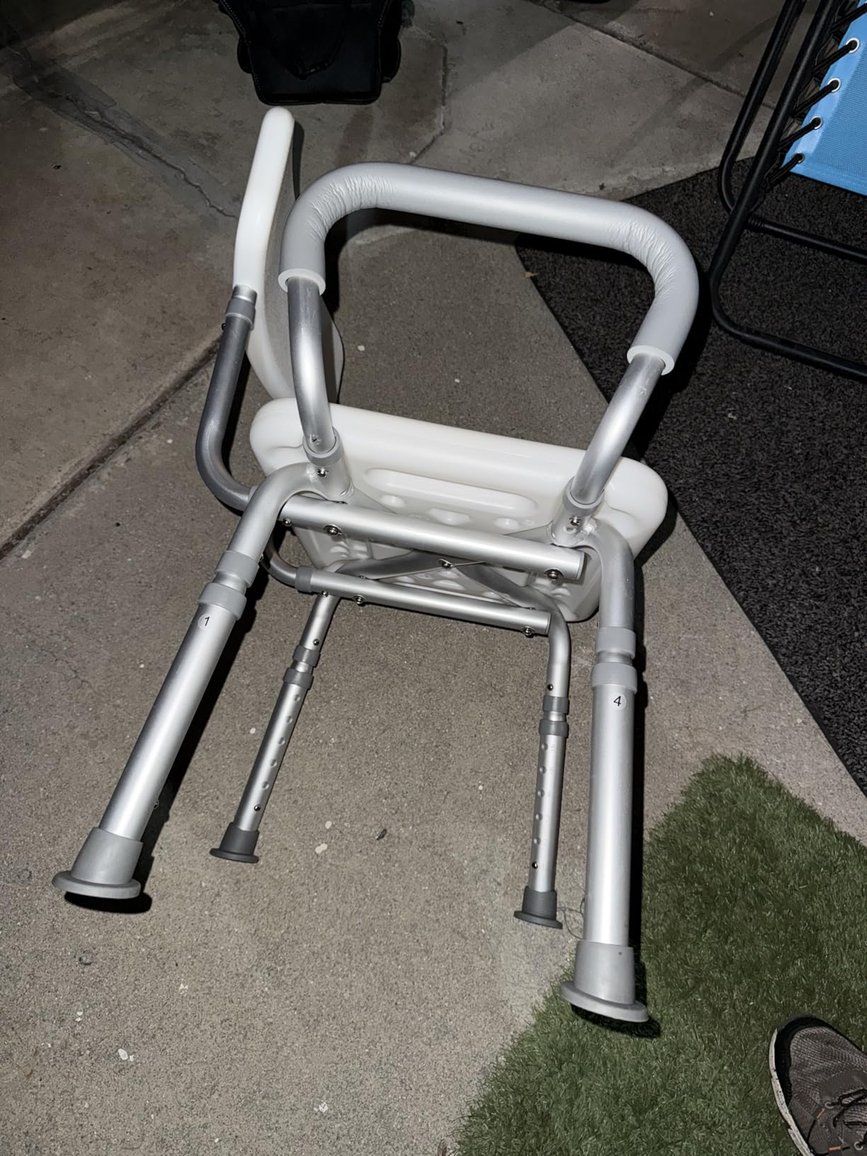 soundfuse Shower Chair for Inside Shower with Arms and Back, Aluminum Frame customer photo 2