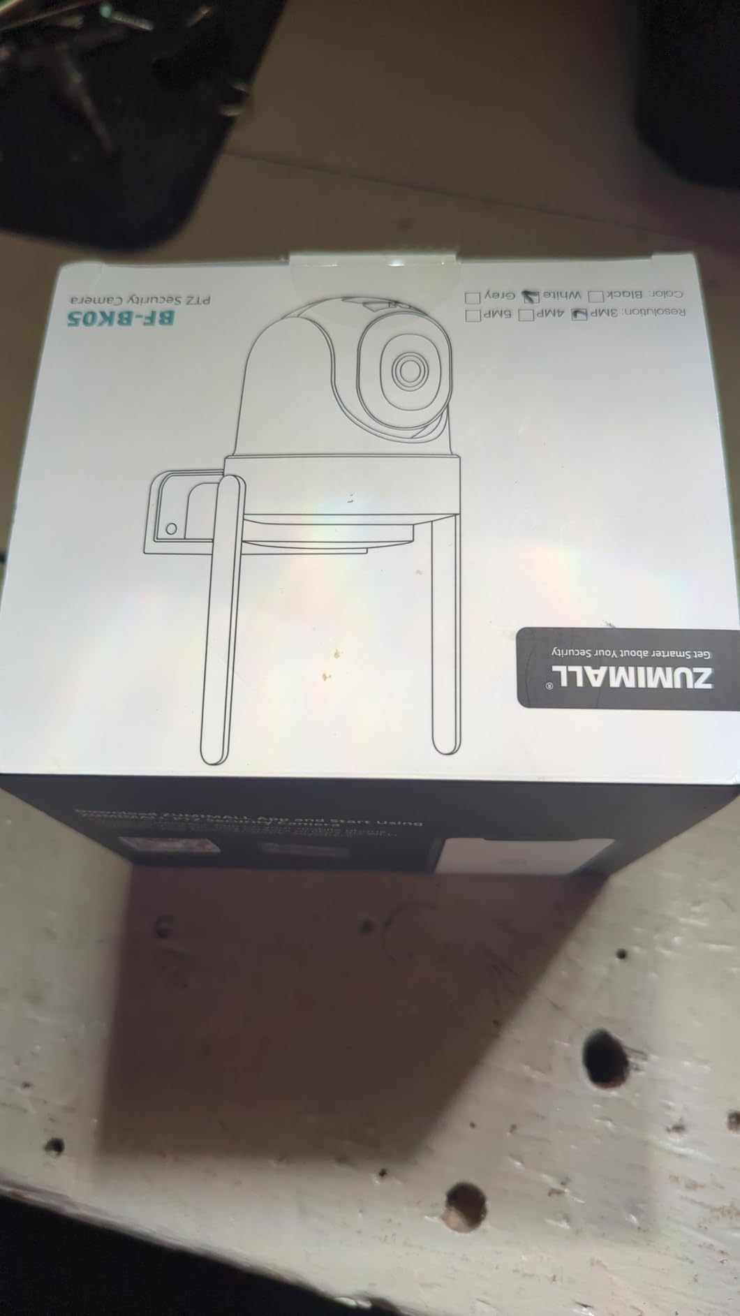 ZUMIMALL 2K WiFi Outdoor Security Camera, Plug-in, 360° PTZ Auto Tracking customer photo 1