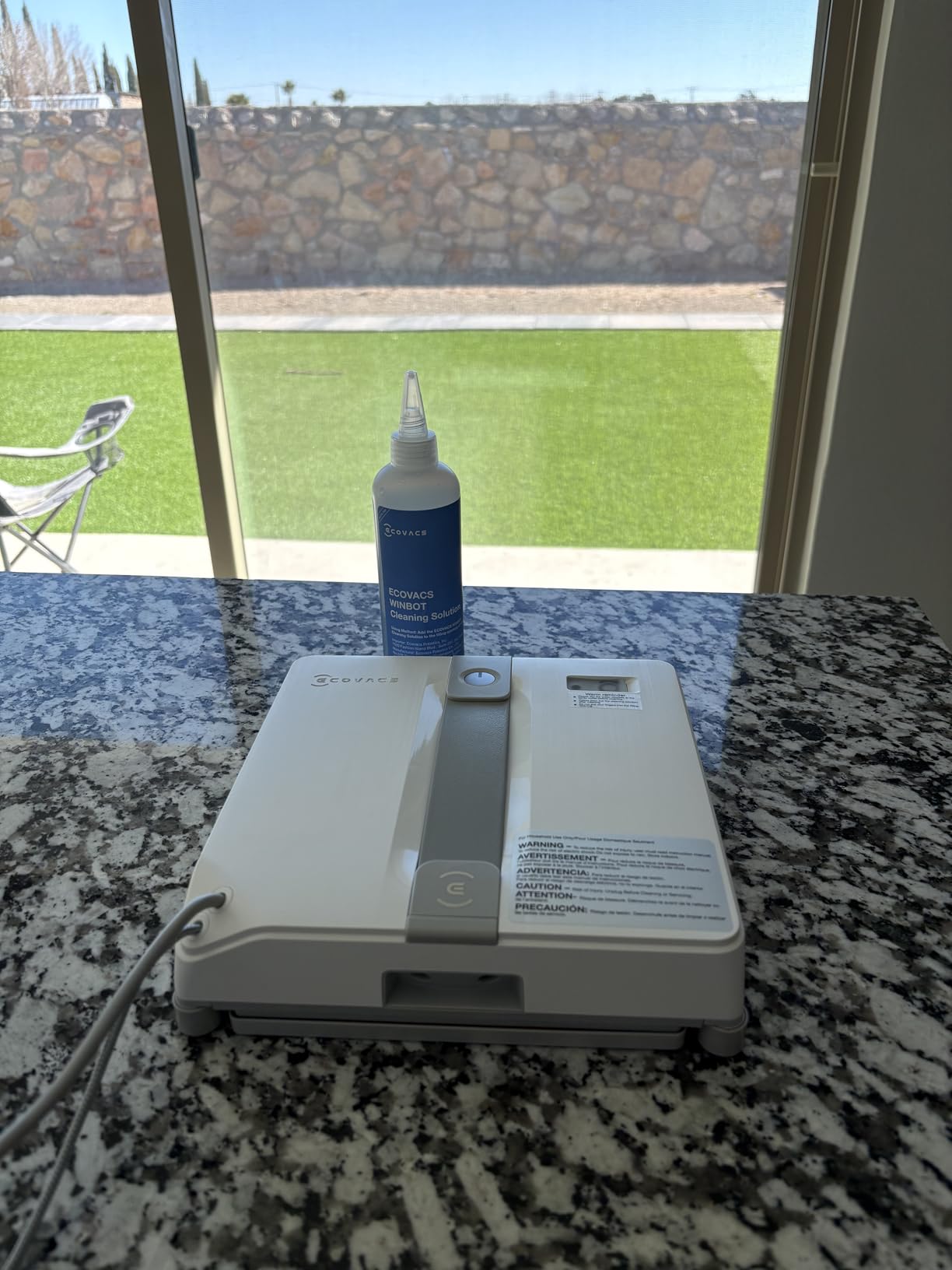 ECOVACS WINBOT Mini Window Cleaning Robot - Compact Design, Dual Nozzles with Ultrasonic Spray, 9-Stage Protection System, Intelligent Path Planning, 3 Cleaning Modes, Anti-Slipping System customer photo 1