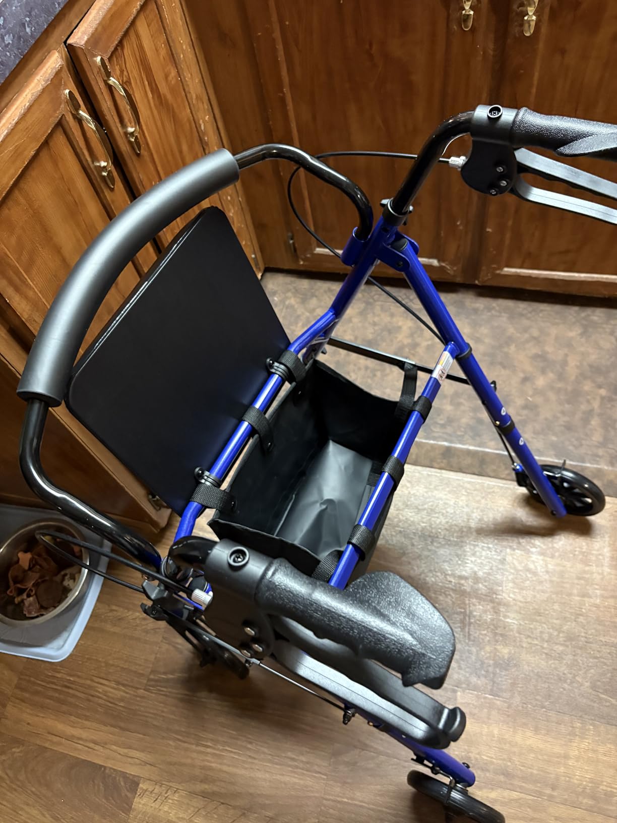 HOMLAND Foldable Walkers for Seniors with Seat, 16lb Light Rollator Walkers customer photo 2