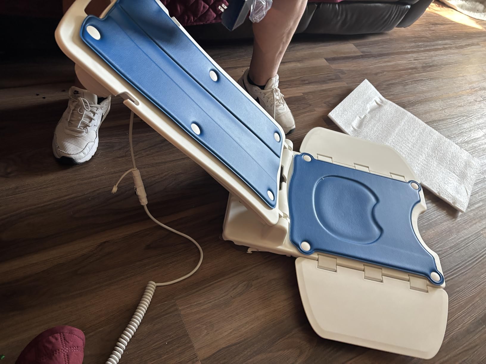 Portable Floor and Bath Lift Chair for Elderly Falls, Max 308 lbs customer photo 1