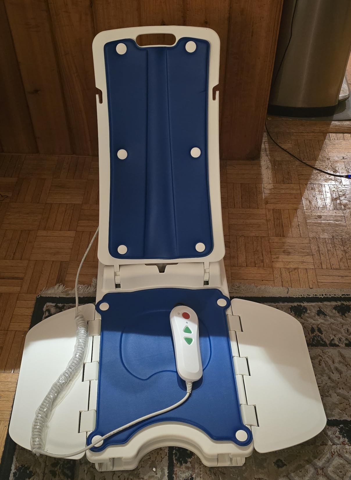 Portable Floor and Bath Lift Chair for Elderly Falls, Max 308 lbs customer photo 2