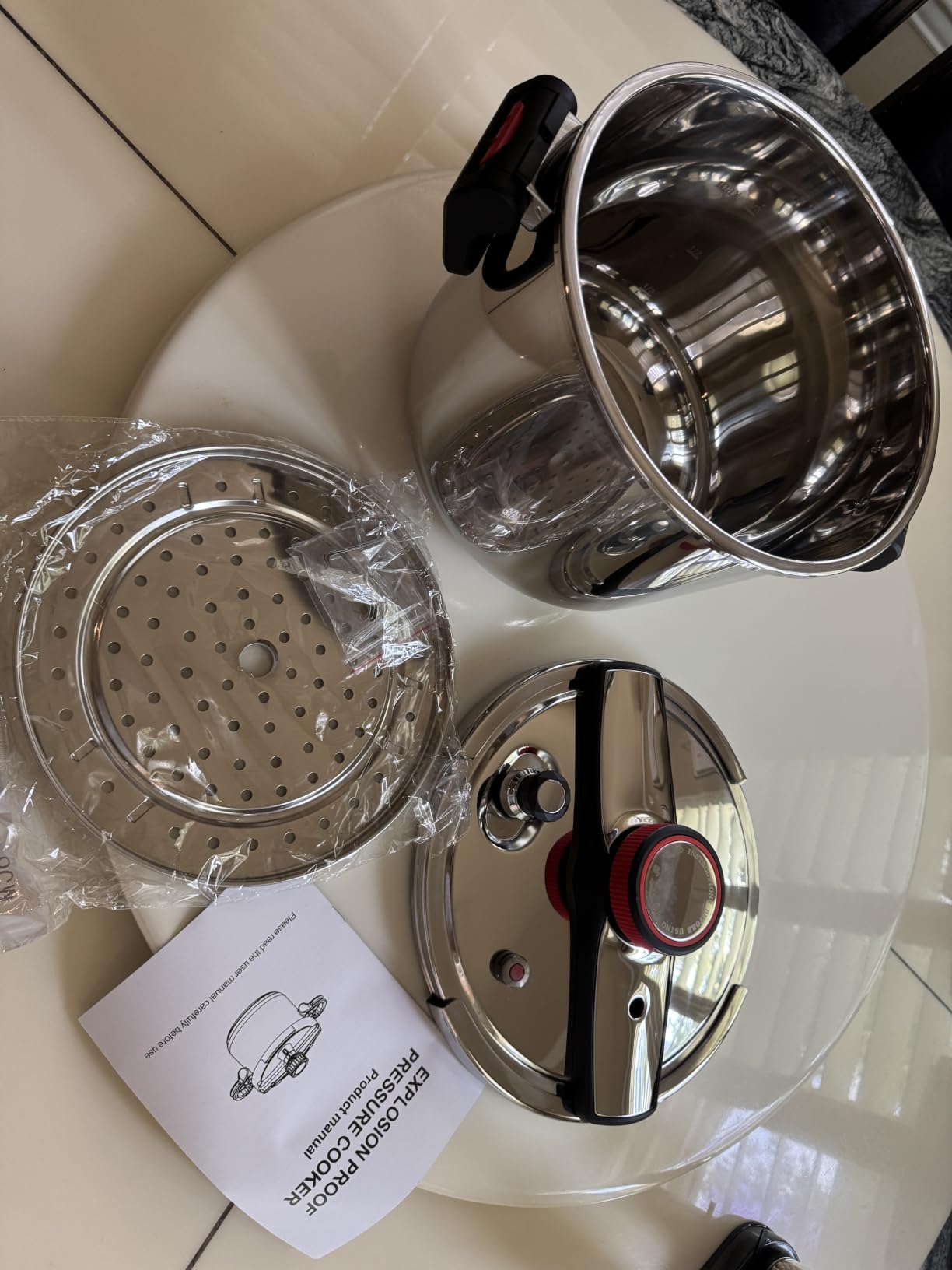 12.68qt Commercial Grade Stainless Steel Pressure Canner Pot, All-Round Multi Safety Protection Design, Extra Large Capacity for Bulk Home Canning and Commercial Kitchen Batch Cooking customer photo 1