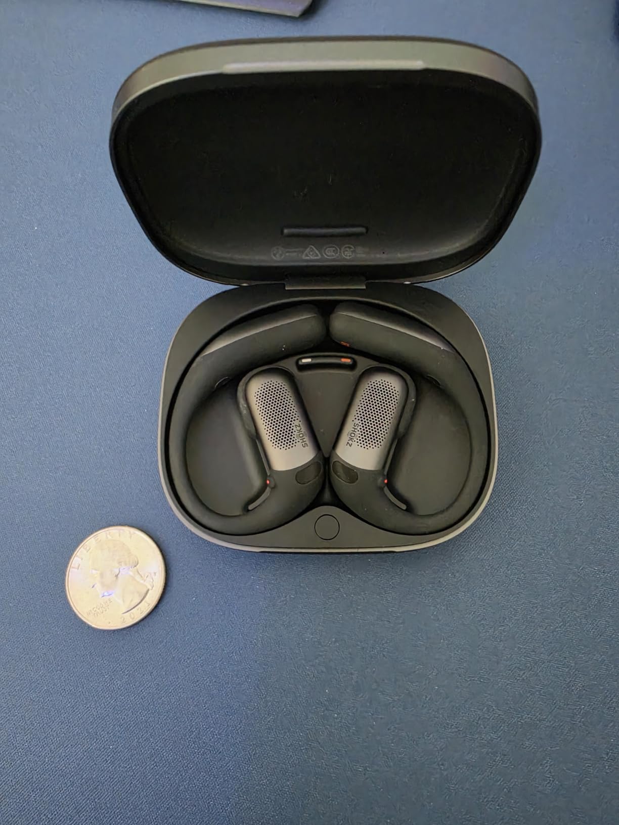 SHOKZ OpenFit Pro Open-Ear Earbuds with Noise Reduction, Dolby Atmos, Black customer photo 2