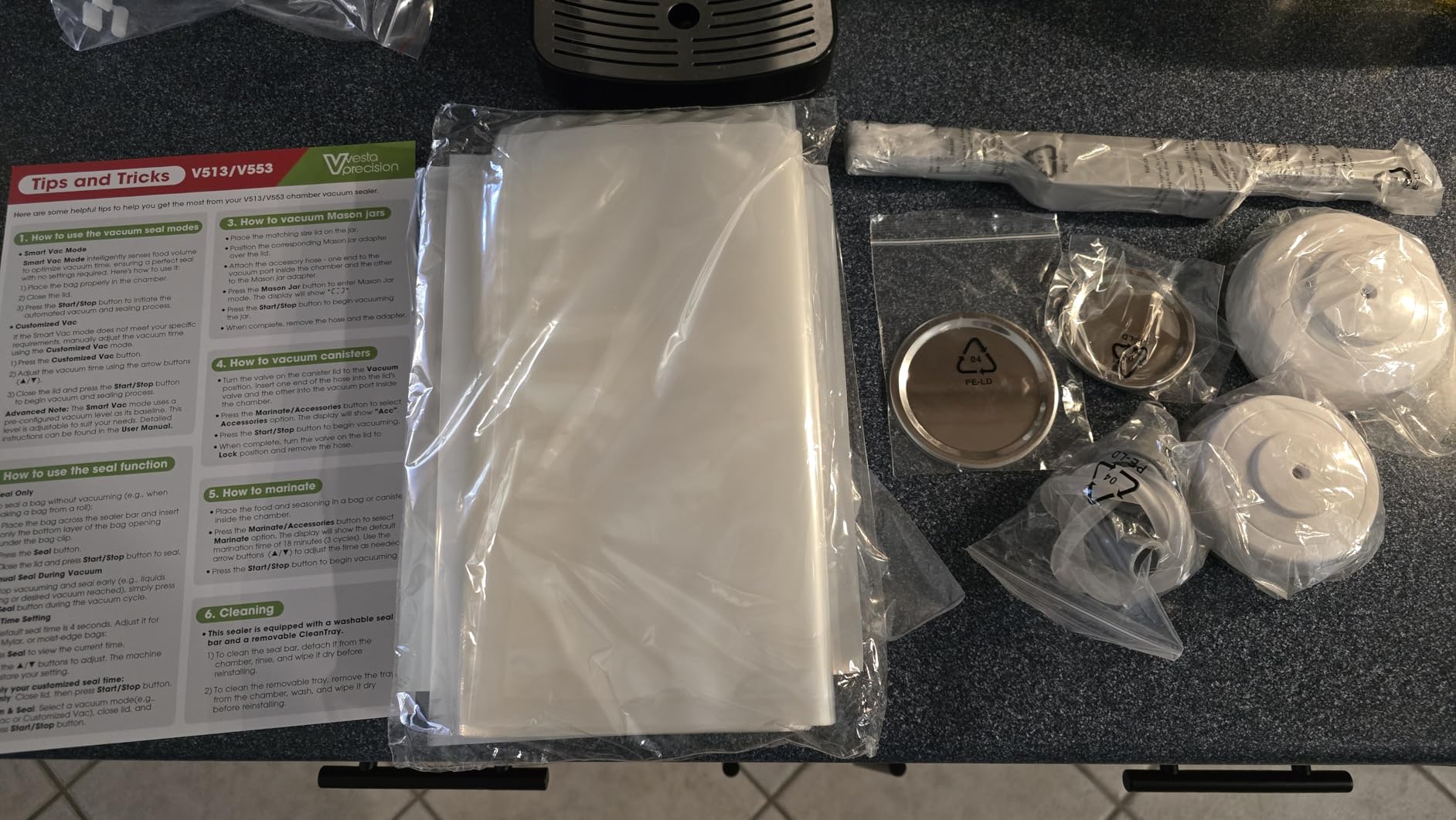 Vesta Precision 12” Chamber Vacuum Sealer, 5.6Qt chamber, Auto Vacuum Time customer photo 2