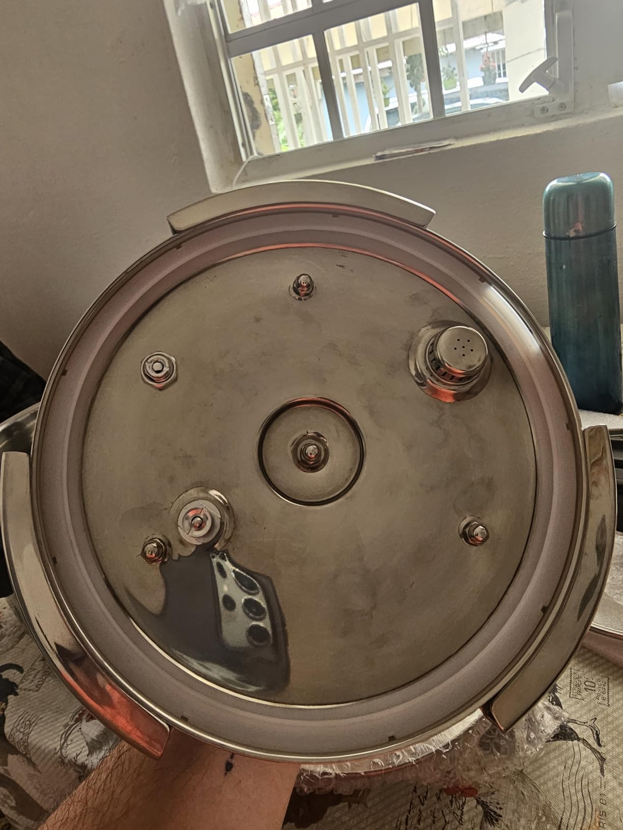 18/8 Stainless Steel Pressure Canner 32 QT,One-Hand Locking Pressure Cooker customer photo 1