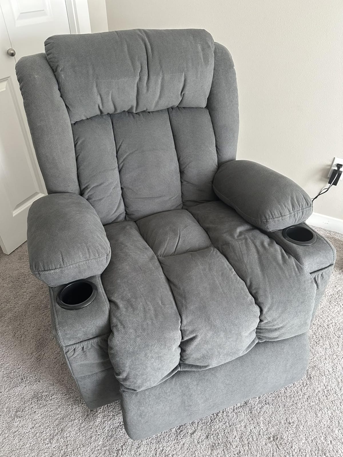 BOSMILLER Electric Power Lift Recliner Chair Sofa with Massage and Heat for Elderly,Lift Chair with Cup Holder & Side Pockets for Living Room customer photo 2