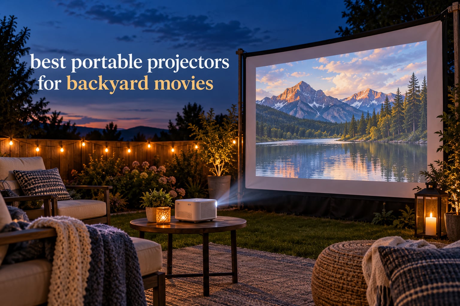 best portable projectors for backyard movies