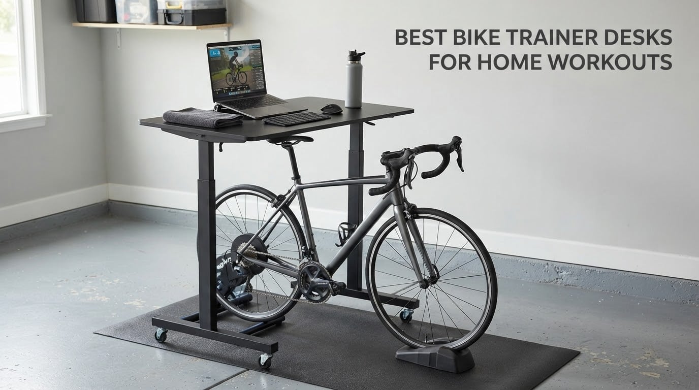 best bike trainer desks for home workouts