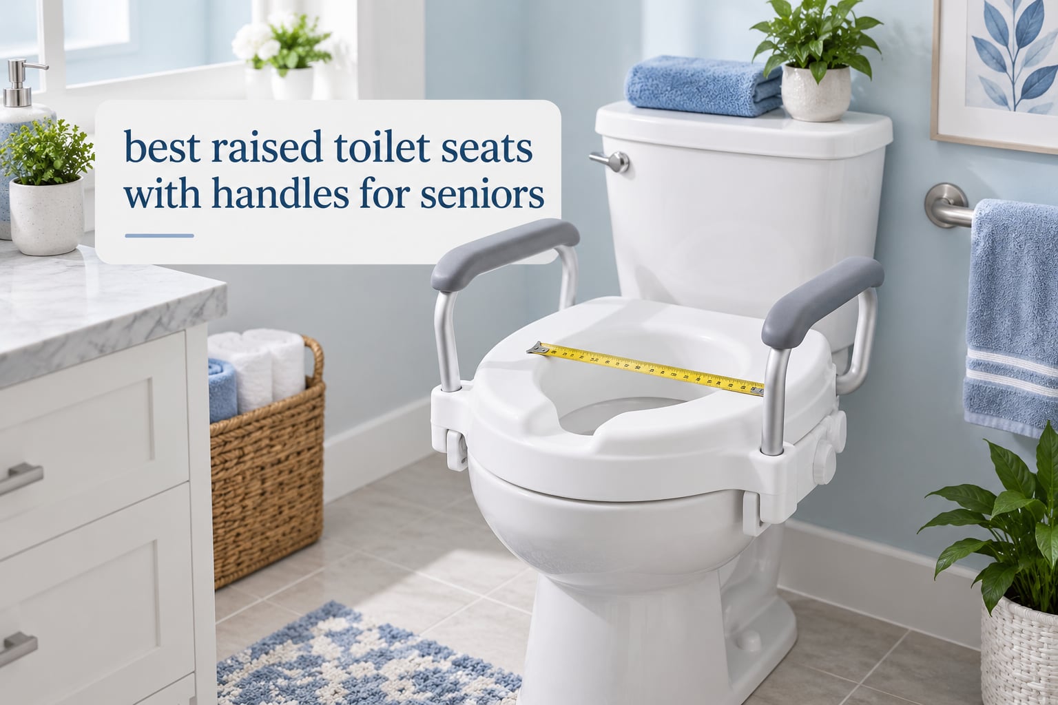 best raised toilet seats with handles for seniors
