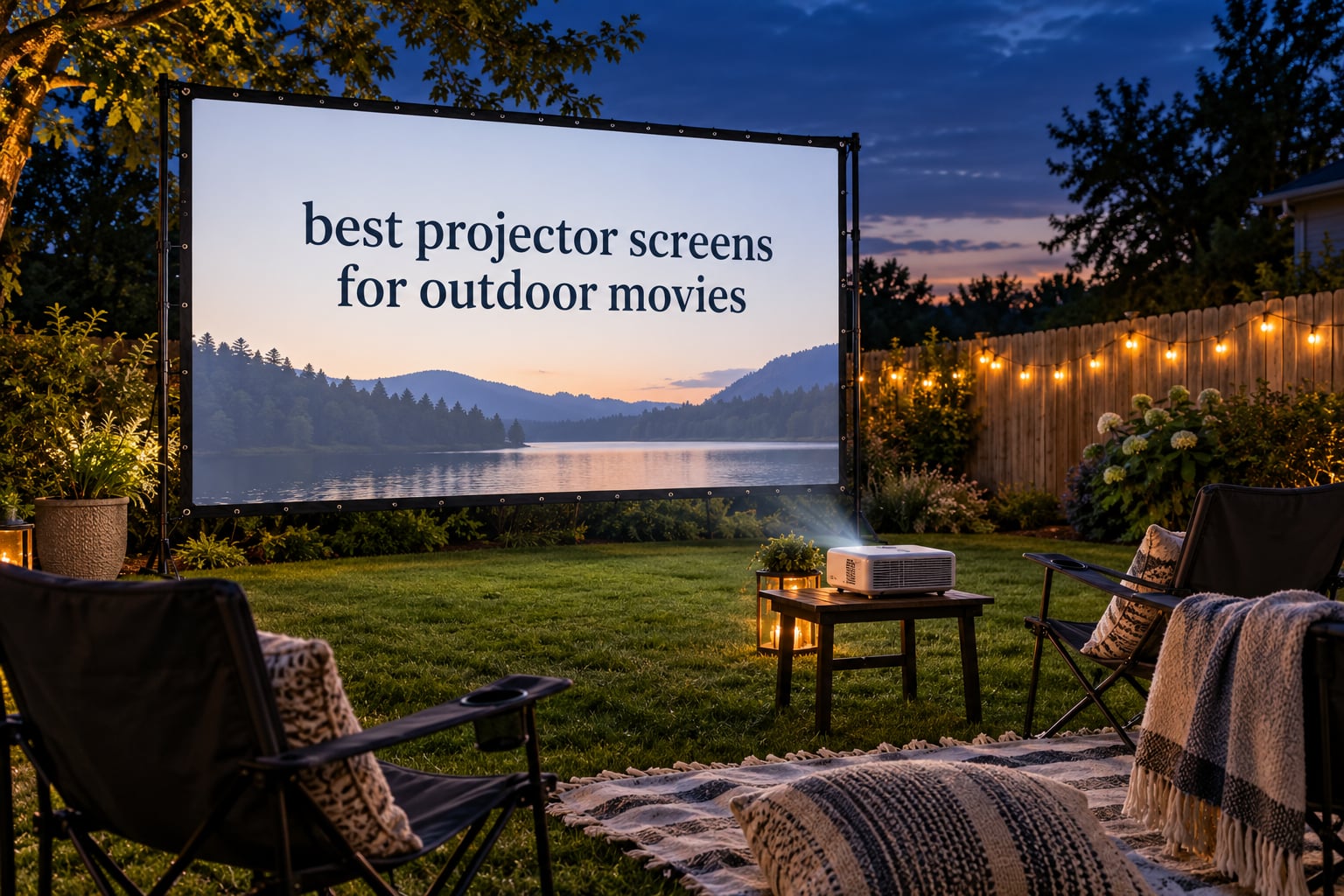 best projector screens for outdoor movies