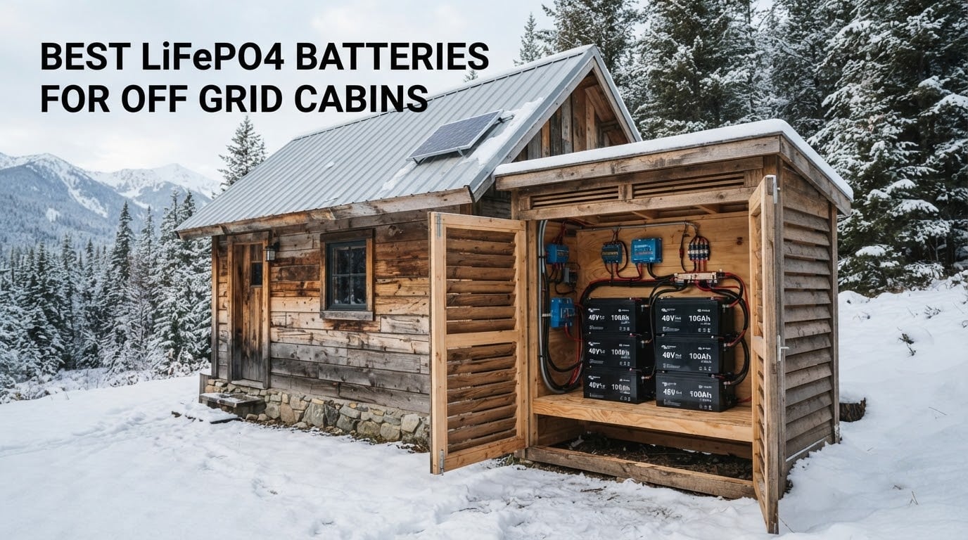 best lifepo4 batteries for off grid cabins