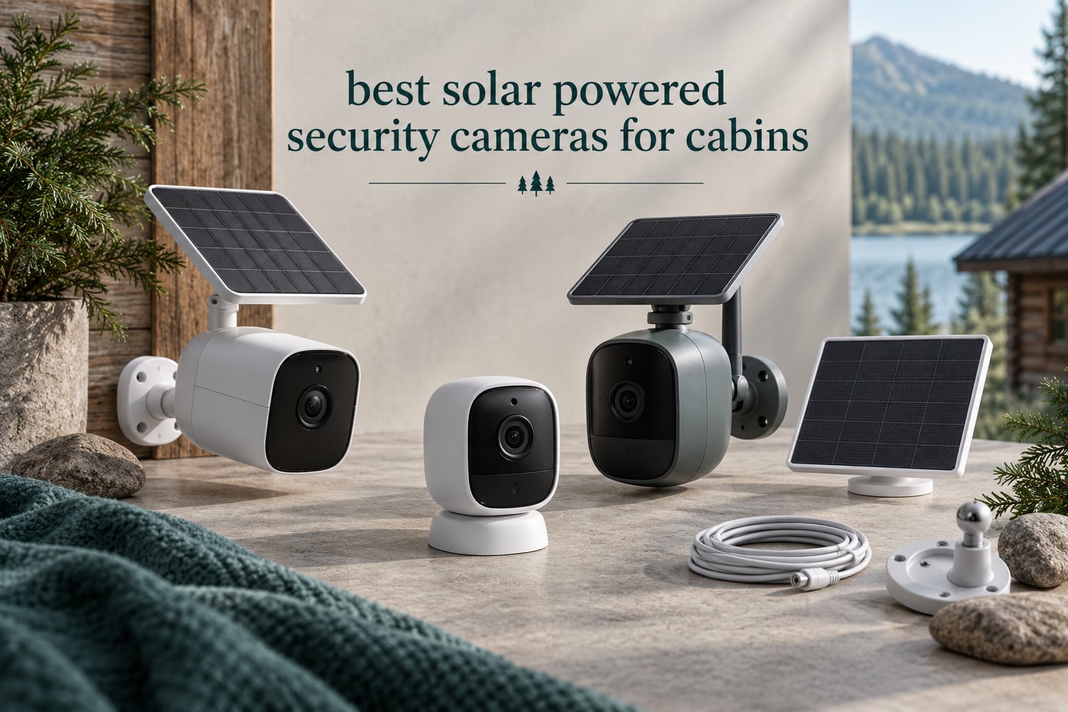 best solar powered security cameras for cabins