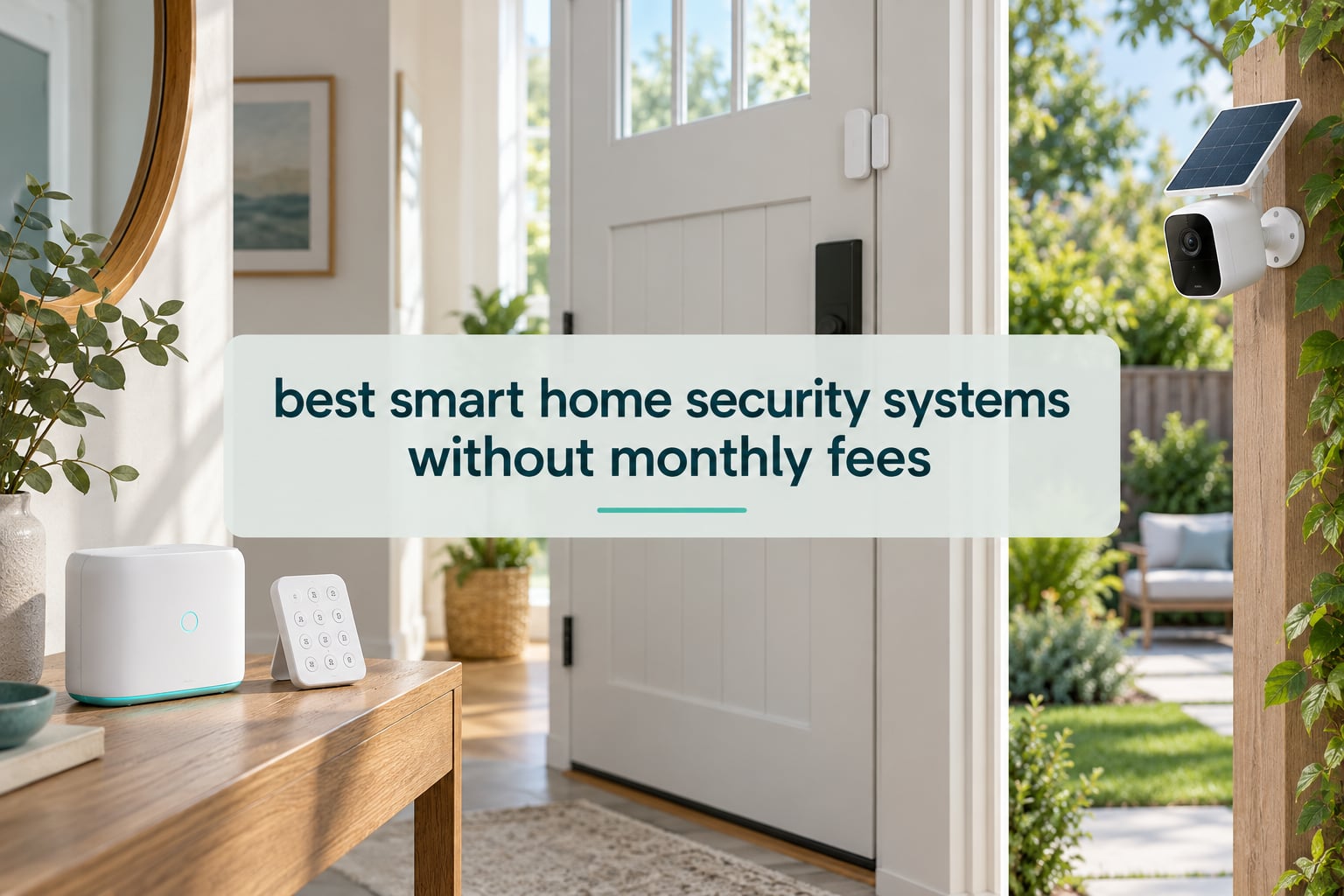 best smart home security systems without monthly fees